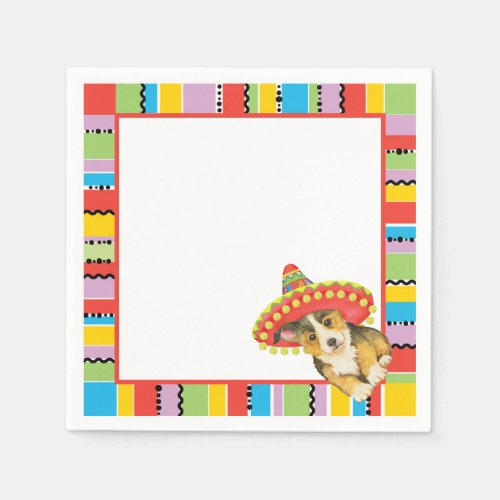 Fiesta Pembroke Welsh Corgi Paper Napkins