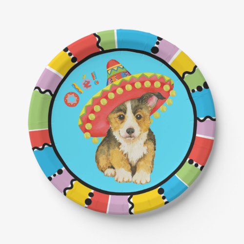 Fiesta Pembroke Welsh Corgi Paper Plates