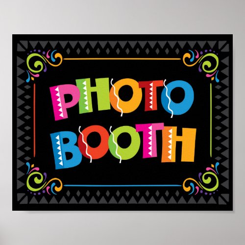 Fiesta PHOTO BOOTH Party Sign Print