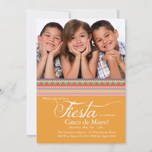 Fiesta Photo Invitation (Front)