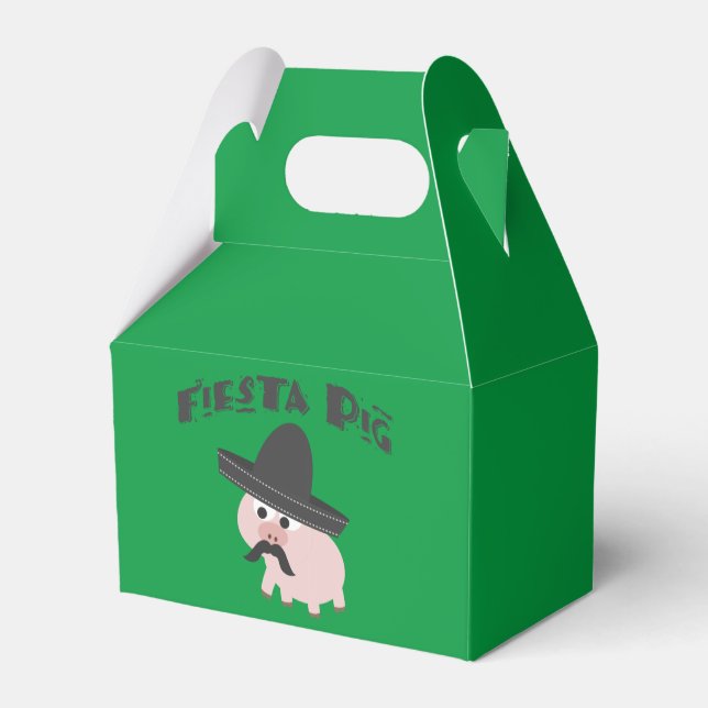 Fiesta Pig Favor Boxes (Back Side)