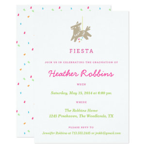 pinata invitations zazzle
