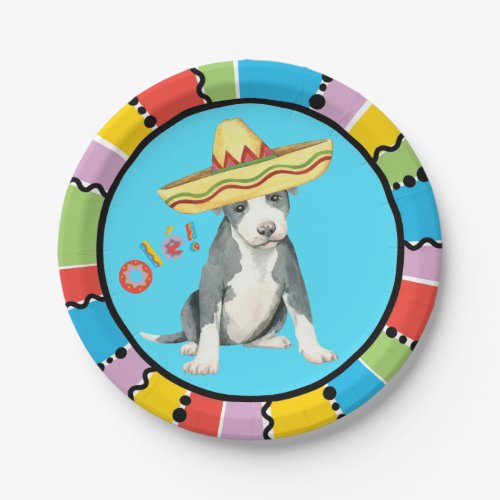 Fiesta Pit Bull Terrier Paper Plates