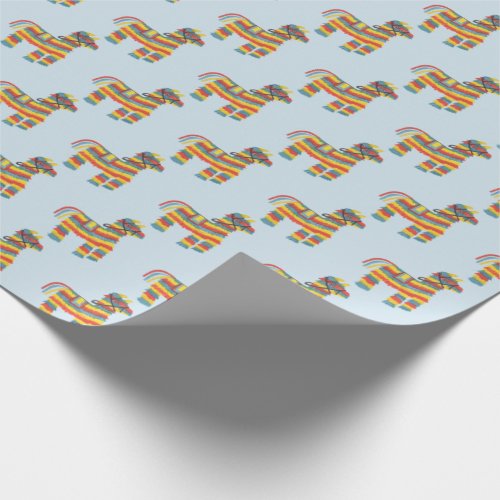 FIESTA Precious piata pattern on pale blue Wrapping Paper