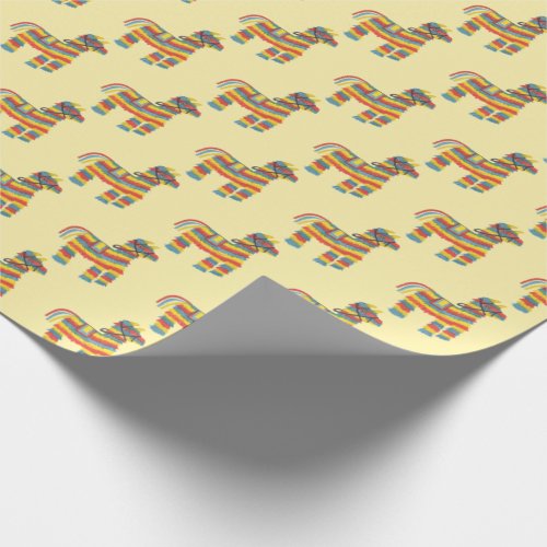 FIESTA Precious piata pattern on soft yellow Wrapping Paper