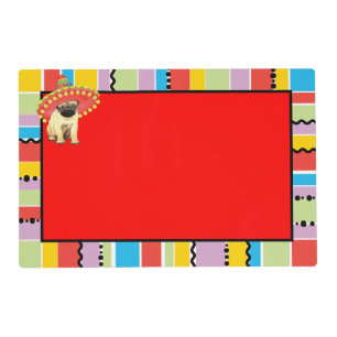 Fiesta Pug Placemat