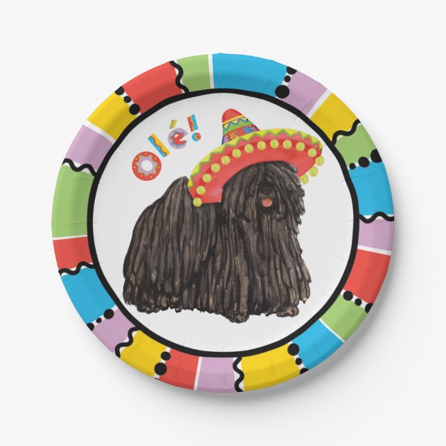 Fiesta Puli Paper Plates (Front)