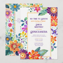 FIESTA QUINCEANERA Folkart Flowers Theme