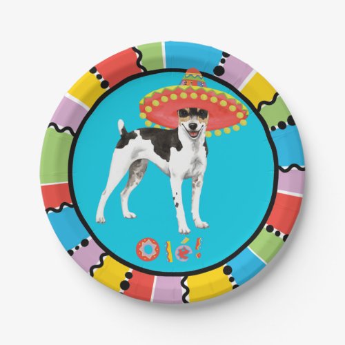 Fiesta Rat Terrier Paper Plates