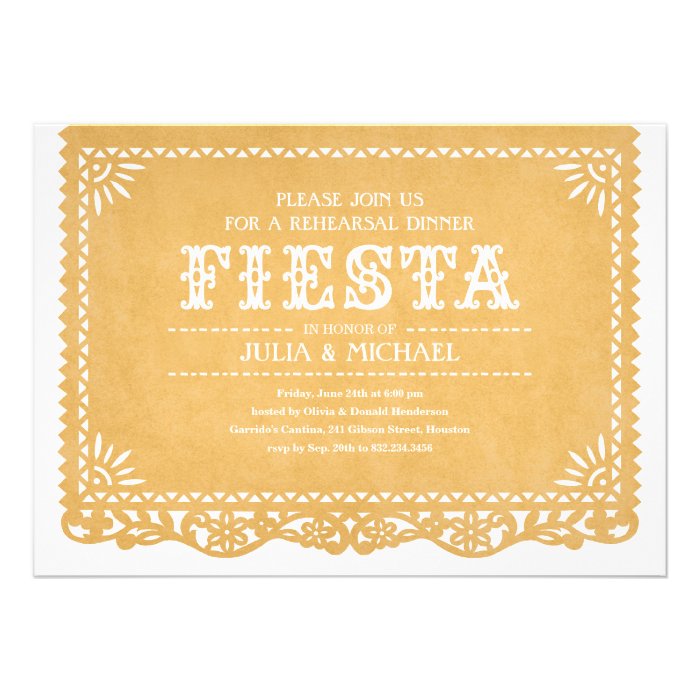 Fiesta Rehearsal Dinner Invitations