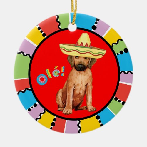 Fiesta Rhodesian Ridgeback Ceramic Ornament