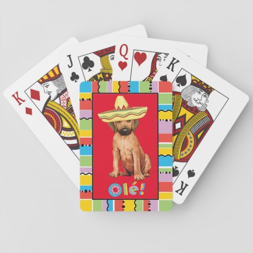 Fiesta Rhodesian Ridgeback Playing Cards