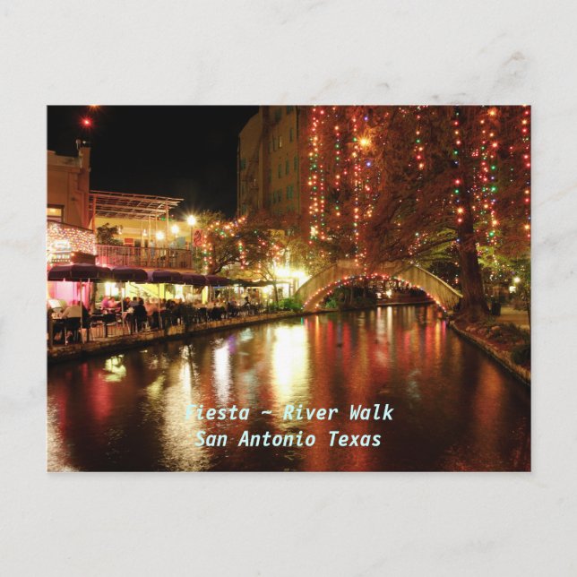 Fiesta ~ River Walk San Antonio Texas Postcard (Front)