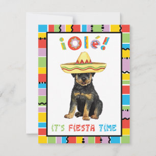 Fiesta Rottweiler Invitation