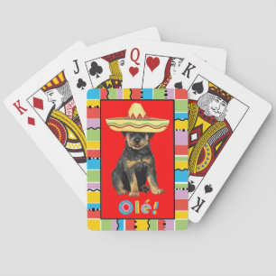Fiesta Rottweiler Poker Cards