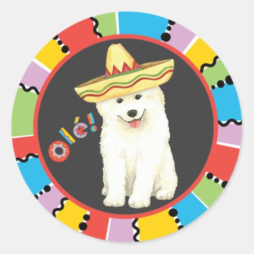 Fiesta Samoyed Classic Round Sticker