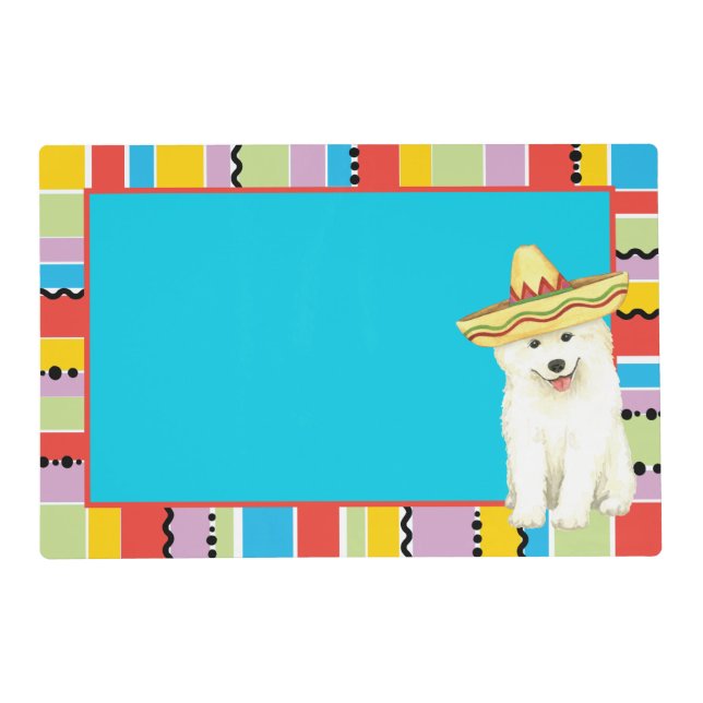 Fiesta Samoyed Placemat (Back)