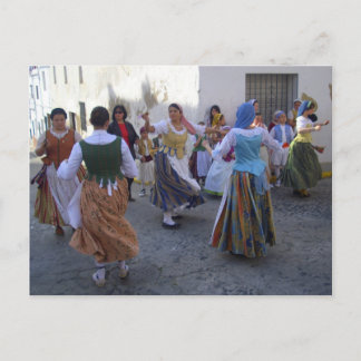 Fiesta San Roc.  Oliva Spain Postcard