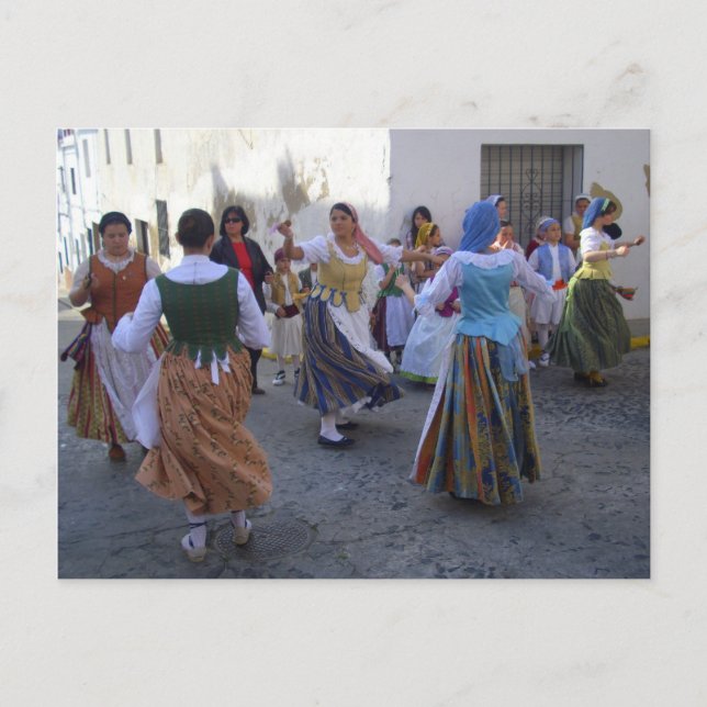 Fiesta San Roc.  Oliva Spain Postcard (Front)