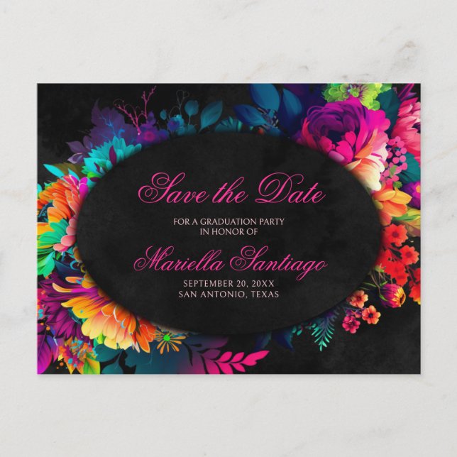 Fiesta Save the Date Postcard (Front)