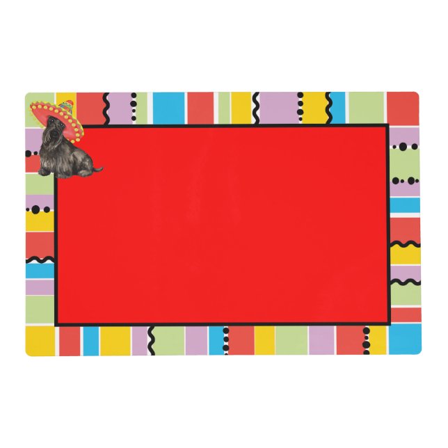 Fiesta Scottish Terrier Placemat (Front)