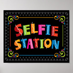 Fiesta SELFIE STATION Party Sign Print