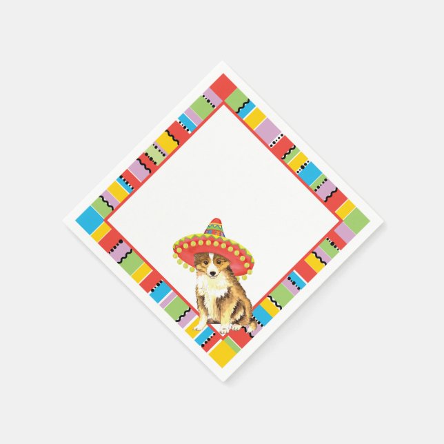 Fiesta Sheltie Napkins (Corner)