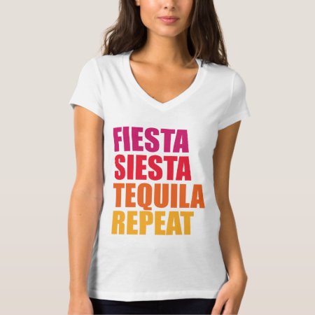 Fiesta, Siesta,tequila Bachelorette Vacation T-shirt