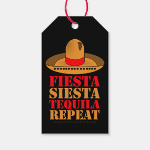 Fiesta Siesta Tequila Repeat Gift Tags