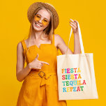 Fiesta Siesta Tequila Repeat Tote Bag<br><div class="desc">Introducing our Fiesta Siesta Tequila Repeat Tote Bag, the perfect accessory for your next fiesta or beach day! This stylish and practical tote bag features a playful and trendy design that captures the fun and spirit of Mexico. Gift it to your bridesmaids or girlfriends, as a thank you for organizing...</div>