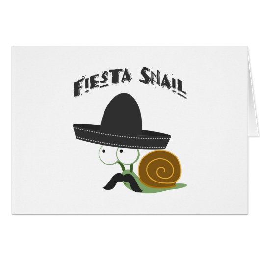 Fiesta Snail Cards (Front Horizontal)
