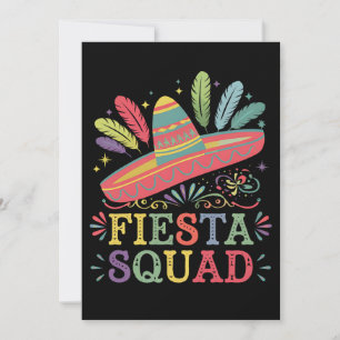 Fiesta Squad Cinco de Mayo Family Matching Invitation