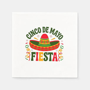 Fiesta Squad Cinco De Mayo Mexican Sombrero  Napkins