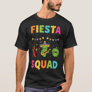 Fiesta Squad Cute Cactus Pepper Bell Pepper Cinco T-Shirt