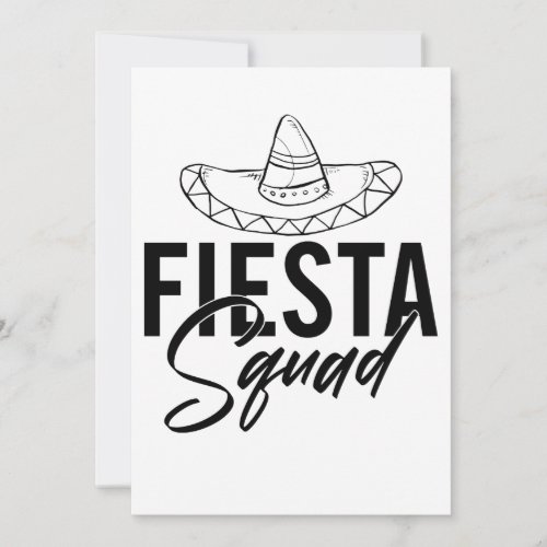 Fiesta Squad Fiesta Bachelorette Party Shirts 13 Holiday Card