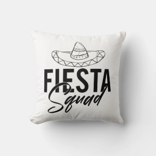 Fiesta Squad Fiesta Bachelorette Party Shirts, 1/3 Throw Pillow