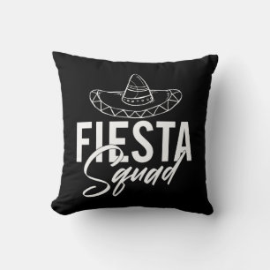 Fiesta Squad Fiesta Bachelorette Party Shirts, 2/3 Throw Pillow