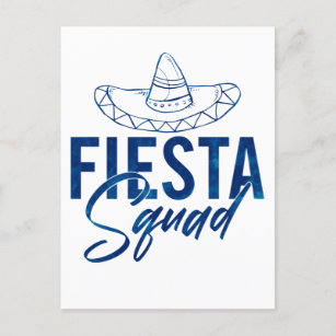 Fiesta Squad Fiesta Bachelorette Party Shirts, 3/3 Postcard