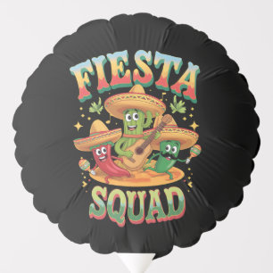 Fiesta Squad Funny Cinco De Mayo Mexican Party Balloon