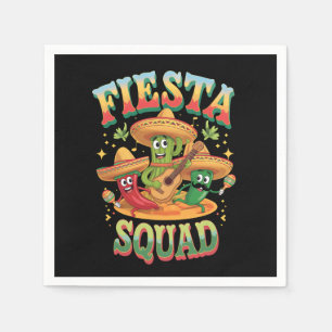 Fiesta Squad Funny Cinco De Mayo Mexican Party Napkins