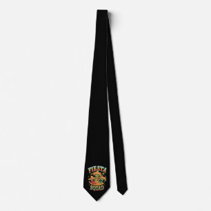 Fiesta Squad Funny Cinco De Mayo Mexican Party Neck Tie