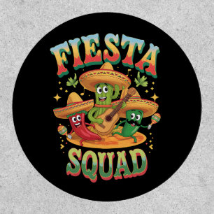 Fiesta Squad Funny Cinco De Mayo Mexican Party Patch