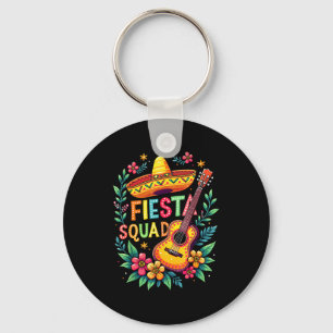 Fiesta squad matching cinco de mayo mexican party keychain
