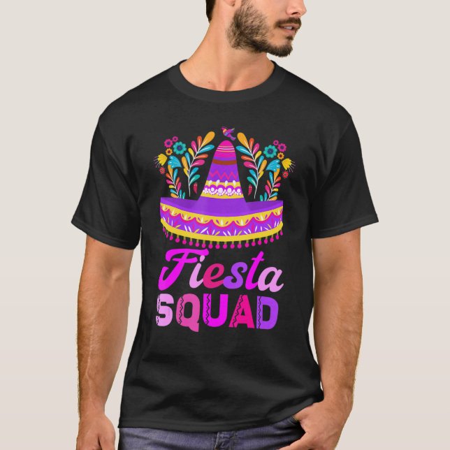 Fiesta Squad San Antonio Cinco De Mayo  Mexican Pa T-Shirt (Front)