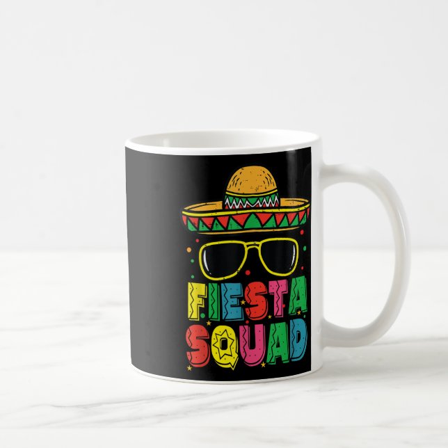 Fiesta Squad Sombrero Cinco De Mayo Mexican Fiesta Coffee Mug (Right)