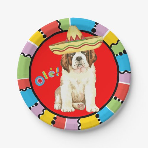 Fiesta St Bernard Paper Plates