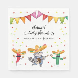 Fiesta Taco 'Bout A Baby Cactus Animal Baby Shower Napkins