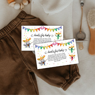 Fiesta Taco 'Bout A Baby Cactus Books Baby Shower Enclosure Card