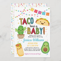 Fiesta Taco Bout A Baby Shower Invitation