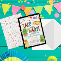 Fiesta Taco Bout A Baby Shower Invitation